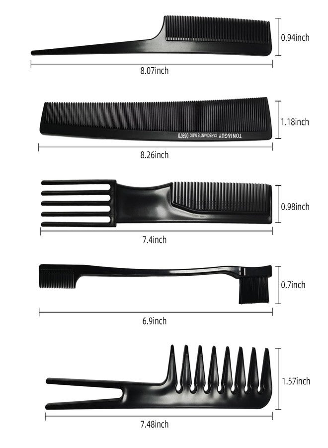 1st Choice 12 Pieces Hair Styling Comb Set Professional Styling Comb Set - Image 2