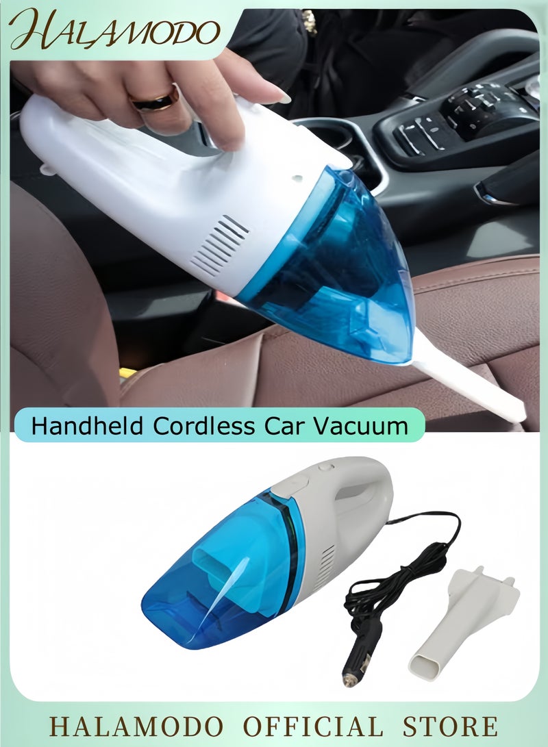 مكنسة يدوية لاسلكية للسيارة، قابلة لإعادة الشحن، شفط قوي، مكنسة يدوية صغيرة محمولة للمنزل والمكتب. - Image 1