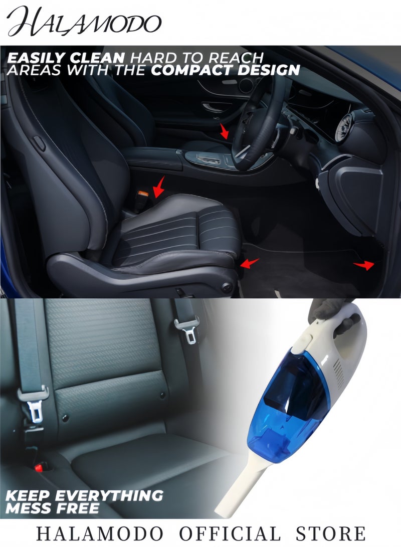 مكنسة يدوية لاسلكية للسيارة، قابلة لإعادة الشحن، شفط قوي، مكنسة يدوية صغيرة محمولة للمنزل والمكتب. - Image 3