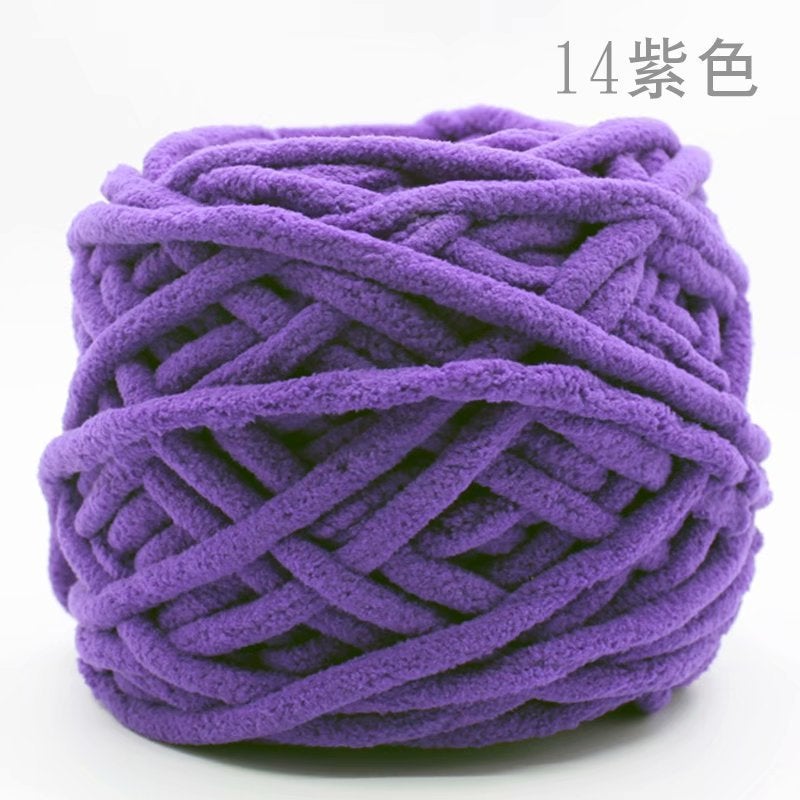 Chunky Knit Yarn for DIY Crafts Scarves Coffee 17 - Image 4