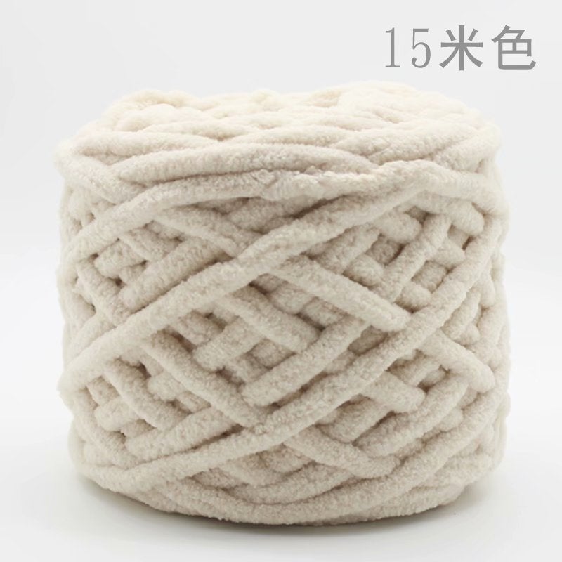 Chunky Knit Yarn for DIY Crafts Scarves Coffee 17 - Image 3