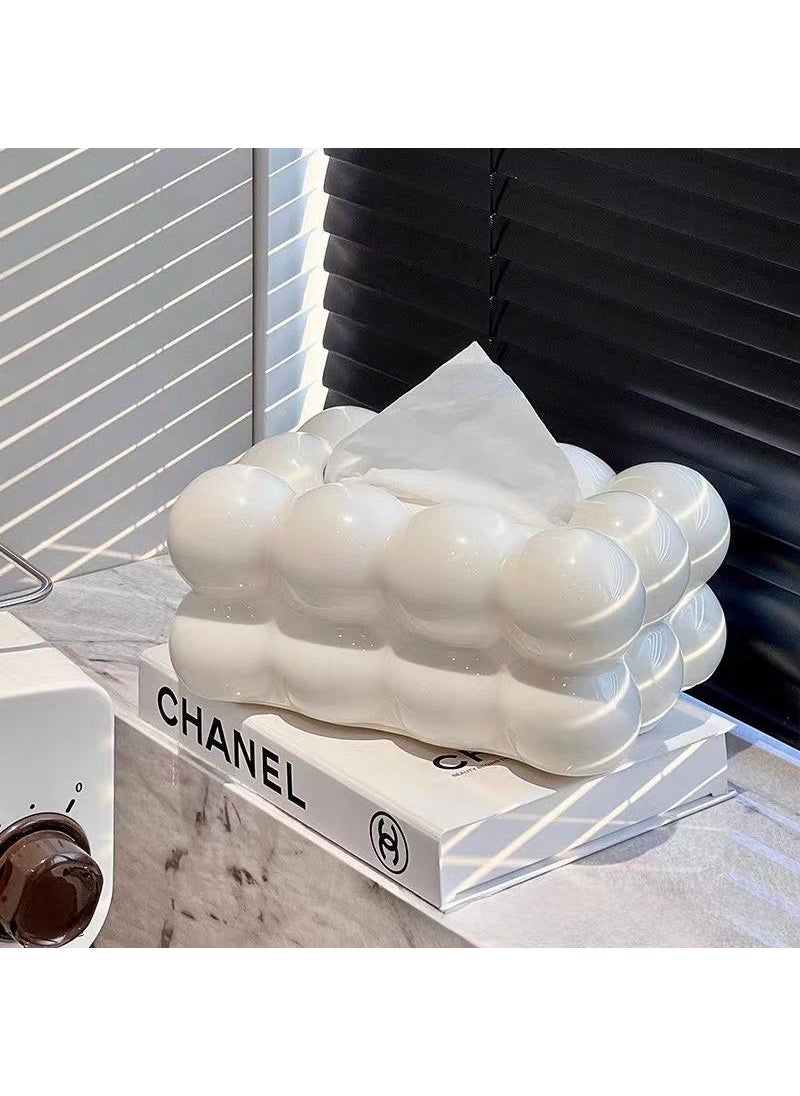 Generic Cute Creative Cotton Candy Tissue Box HolderTissue Box [cream white]] Tissue Box [cream white]] 