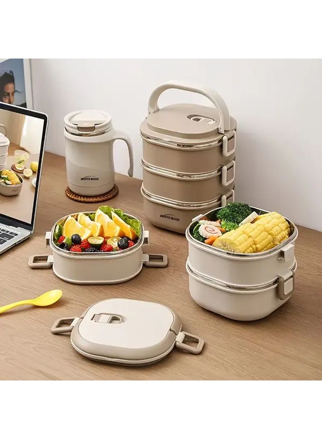 Microwave Safe Large 1pc Multi Compartment Lunch Box With Leak Proof Lid - Image 3