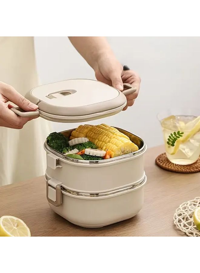 Microwave Safe Large 1pc Multi Compartment Lunch Box With Leak Proof Lid - Image 1