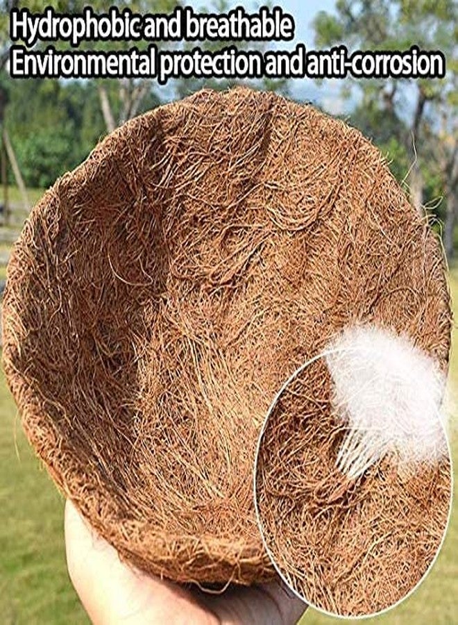Legigo ZeeDix 3 Pack 14 Inch Hanging Basket Coco Liners Replacement, 100% Natural Round Coconut Coco Fiber Planter Basket Liners for Hanging Basket Flowers/Vegetables - Image 4