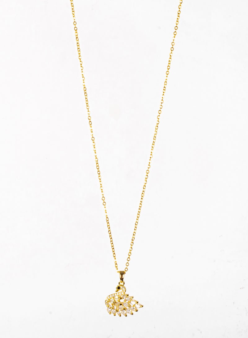 The Black Pearl Accessories Stainless Steel 316 Necklace with a Zirconic Flamingo Pendant , Premium Quality & Against Color Change - Image 2