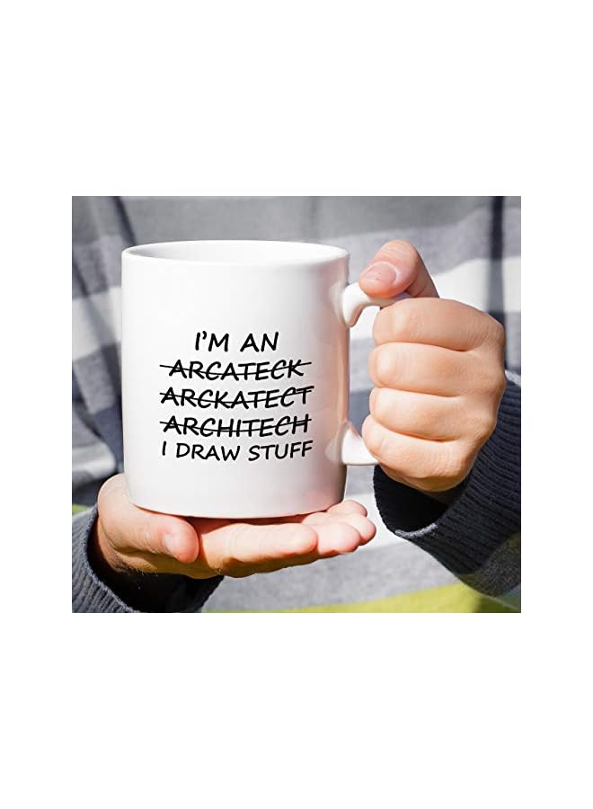 S-TOP Funny Mug - I'm An Architect I Draw Stuff 11 Oz Ceramic Coffee Mugs - Funny, Sarcasm, Sarcastic, Motivational, Inspirational birthday gifts for friends, coworkers, siblings, dad or mom - Image 2