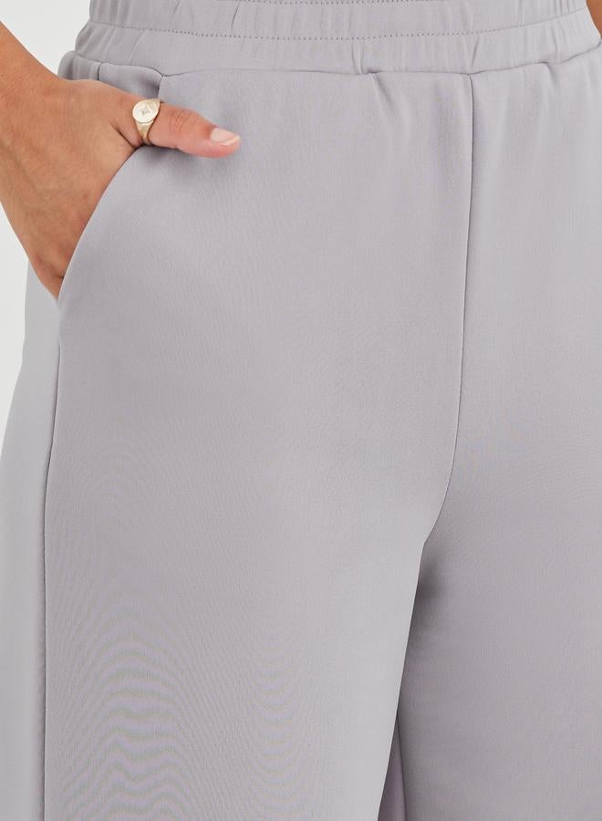 ستايلي بنطلون ستايلي سكوبا واسع الساق بخصر مطاطي - Image 3