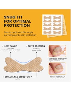 General 60Pcs Breathable Ingrown Toenail Corrector Patches and 50Pcs Ingrown Toenail Stickers - Professional Ingrown Toe Nail Treatment Tape for Pain Relief and Correction  - Image 5