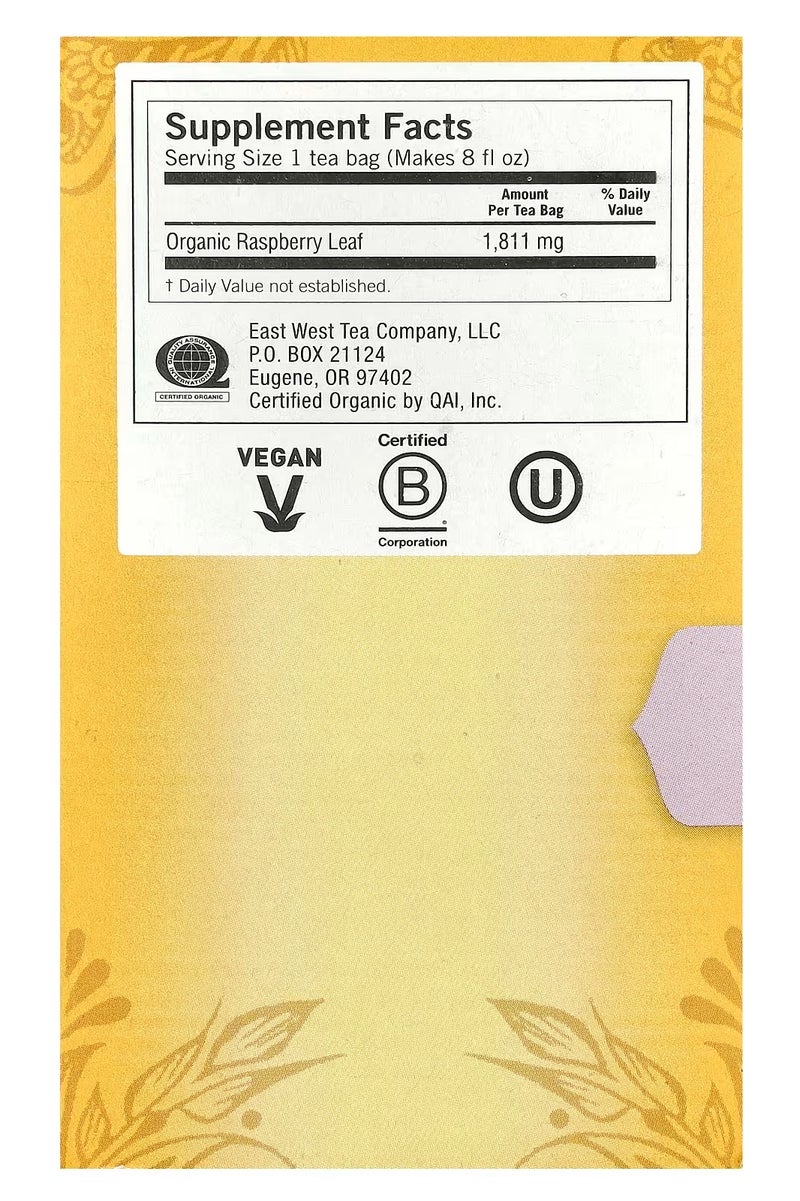 Yogi Tea, Raspberry Leaf, Caffeine Free, 16 Tea Bags, 1.02 oz (29 g) - Image 2