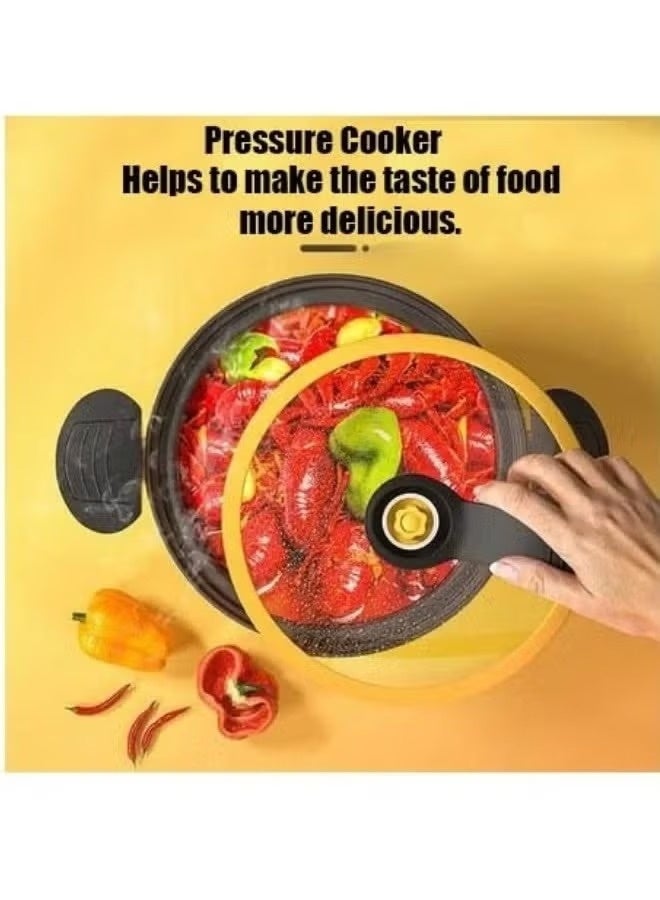 3.5Liters Multifunctional small pressure cooker non-stick quick soup MEDIUM Size 22 Cm -3.5Liters Multicolour - Image 2
