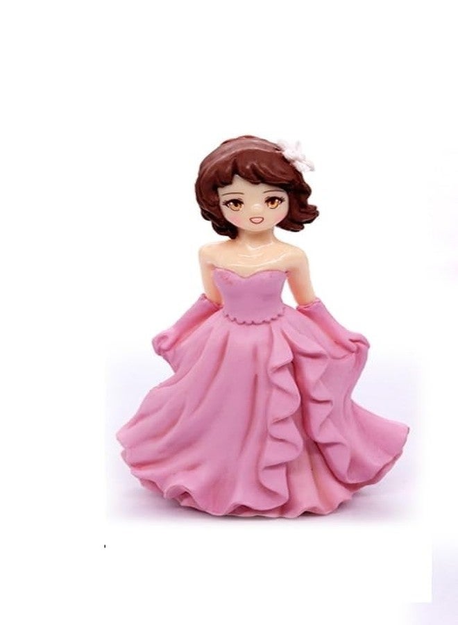 53 Arts Romantic Wedding Couple Miniature - Mini Collectibles Dollhouse, Miniature Fairy Garden Accessories Unique Gifts for Girlfriend/Boyfriend (Pink and Black) - Image 2