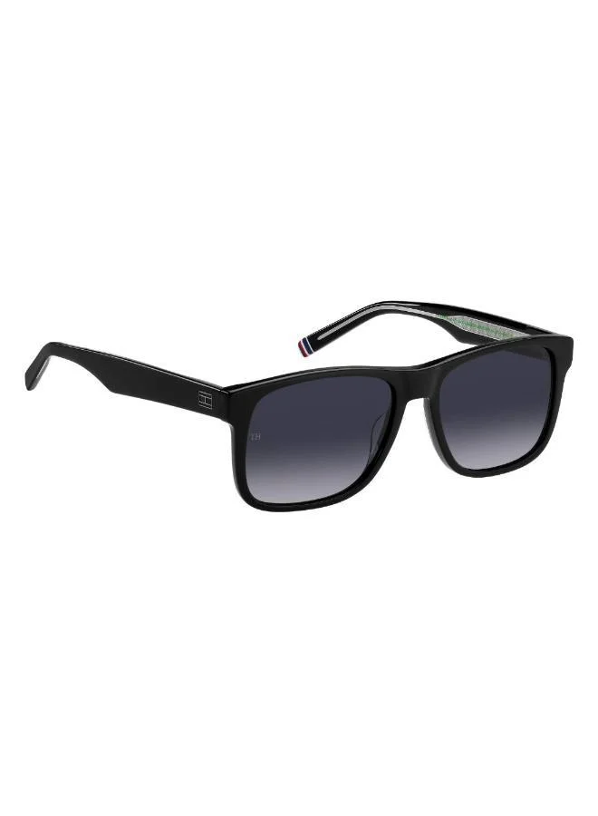 TOMMY HILFIGER Men's UV Protection Sunglasses Th 2073/S Black 45.6 - Lens Size: 57 Mm