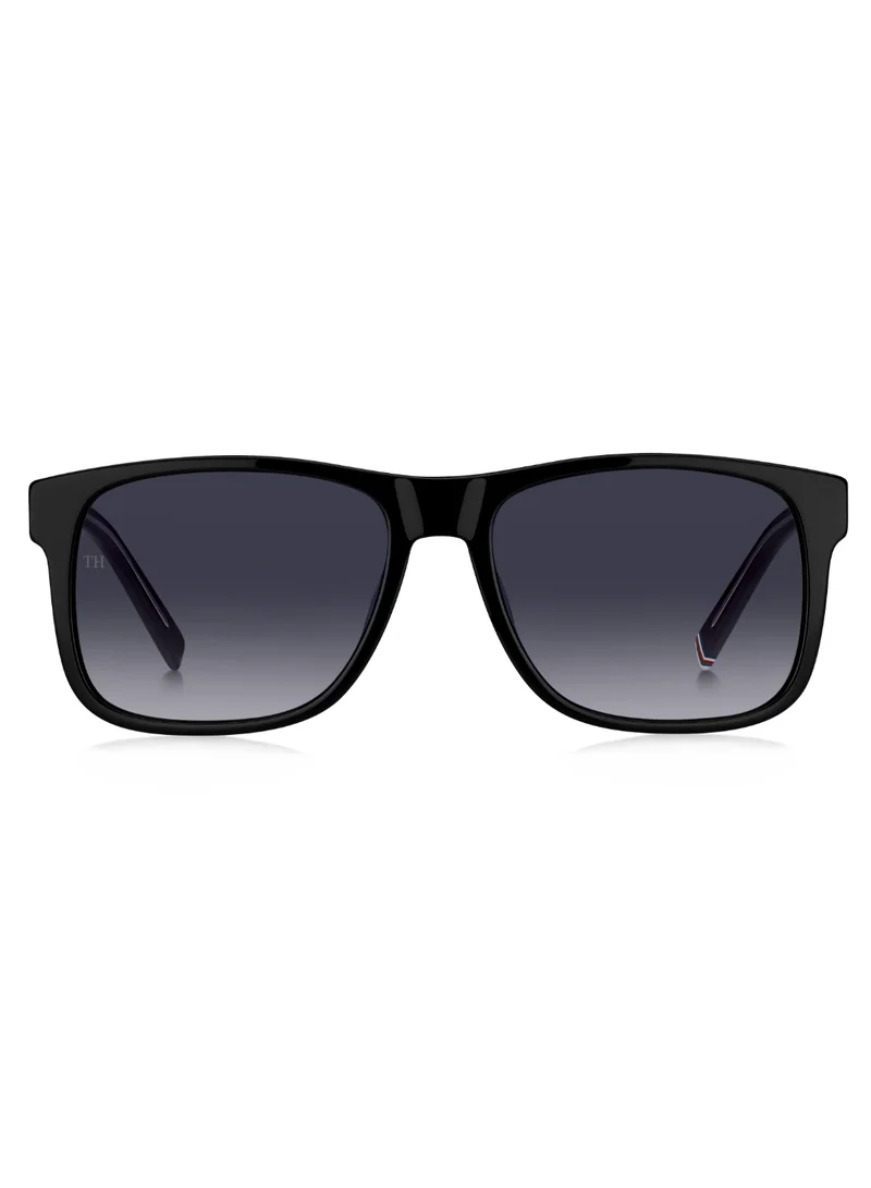 TOMMY HILFIGER Men's UV Protection Sunglasses Th 2073/S Black 45.6 - Lens Size: 57 Mm