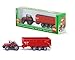 Siku 1844 Massey Ferguson Tractor with Trailer 187 MetalPlastic Red Tiltable Trailer - Image 3