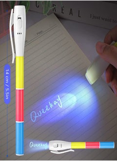 Y&D Invisible Pen with Glow Light, 3 Colors Magic Disappearing Marker Pen, for Writing Secret Diaries, DIY Children's Games, Tattoo Drawing, Party Paintings, and Night Games (2Pcs)  - Image 5