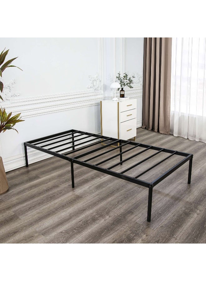 Home Box إطار سرير مفرد معدني - أسود - 90x200 سم - Image 3