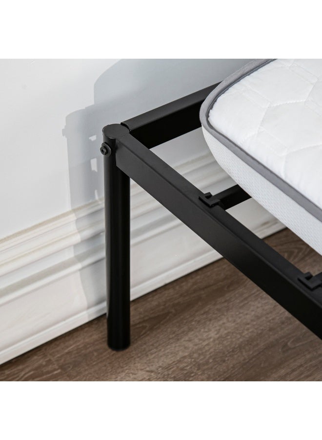 Home Box إطار سرير مفرد معدني - أسود - 90x200 سم - Image 4