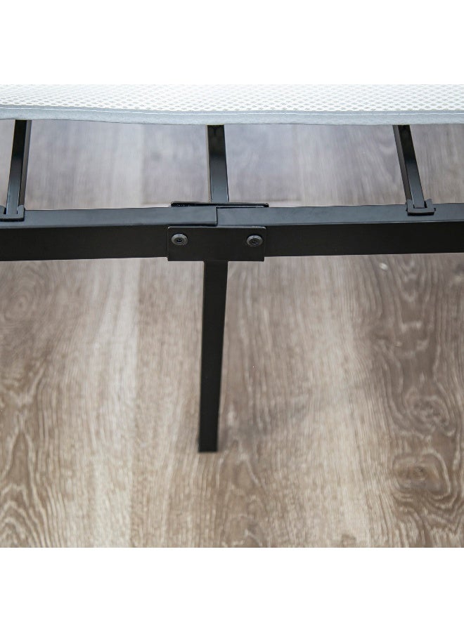 Home Box إطار سرير مفرد معدني - أسود - 90x200 سم - Image 5