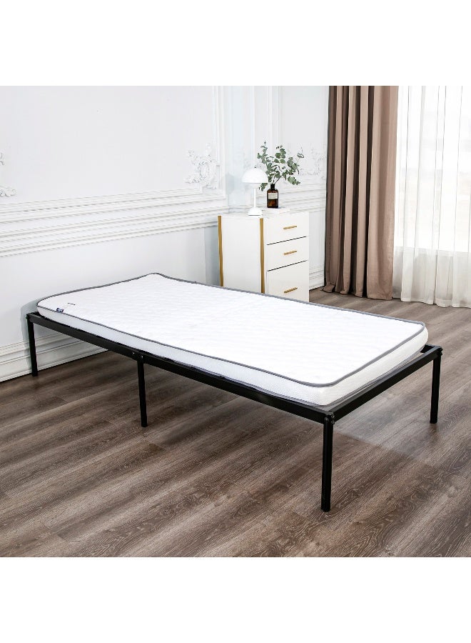 Home Box إطار سرير مفرد معدني - أسود - 90x200 سم - Image 1