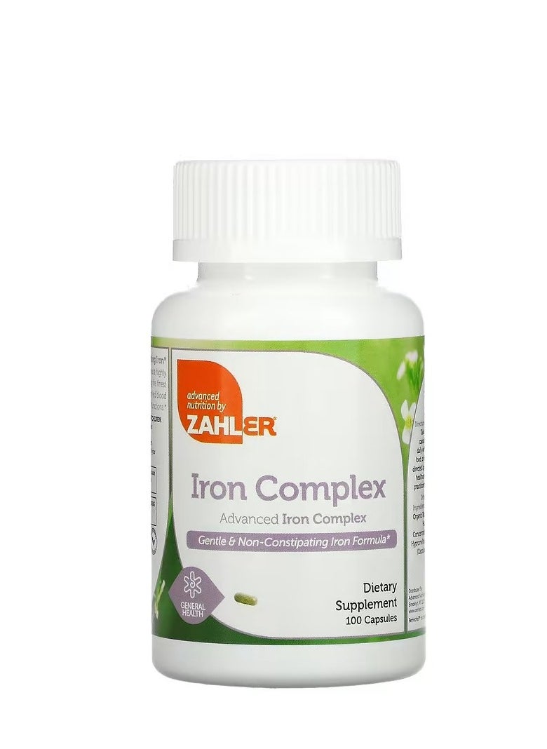 Iron Complex, Gentle, Non-Constipating Iron Formula, 100 Capsules - pzsku/Z9222D51E4E7FFB702D9BZ/45/_/1708949225/2b37d3f8-6487-455b-8f05-fdbff9a26f27