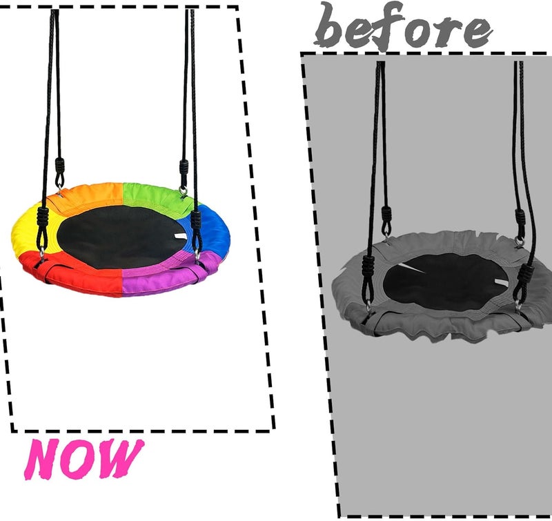 plzzree 40'' Saucer Swing Replacement Cover: Tree Swings Waterproof Seat Cover - Heavy Duty Oxford Fabric 700lbs Load-Bearing Capacity - Image 5