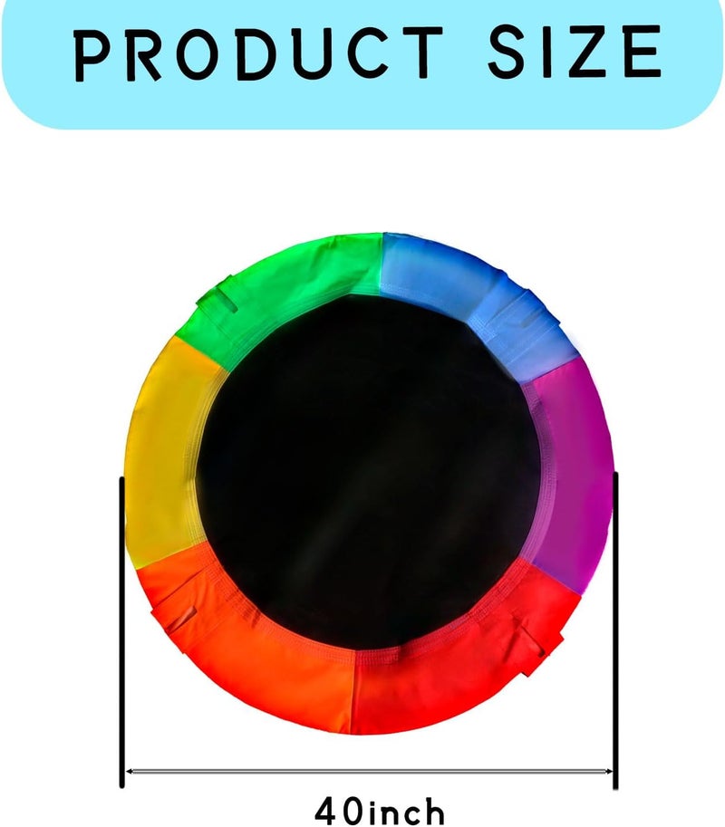 plzzree 40'' Saucer Swing Replacement Cover: Tree Swings Waterproof Seat Cover - Heavy Duty Oxford Fabric 700lbs Load-Bearing Capacity - Image 2