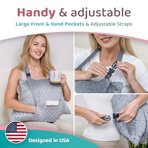 Zomaple Recovery Hysterectomy Pillow with Strap 2 Gel Pack Post Abdominal Surgery Must Haves Ideal for CSection Laparoscopic Hernia Healing Comfort - Image 3