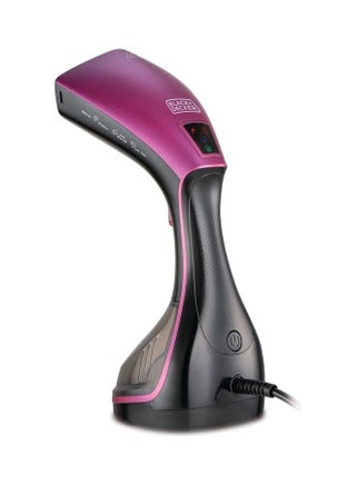 Portable Digital Handheld Garment Steamer, 180° Swivel Hinge, 5-Height Adjustment, Variable Temperature Control, Removable Drip Tray, Cool-Touch Handle, 240 ml 1600 W HSTD1600-B5 black purple - view 4