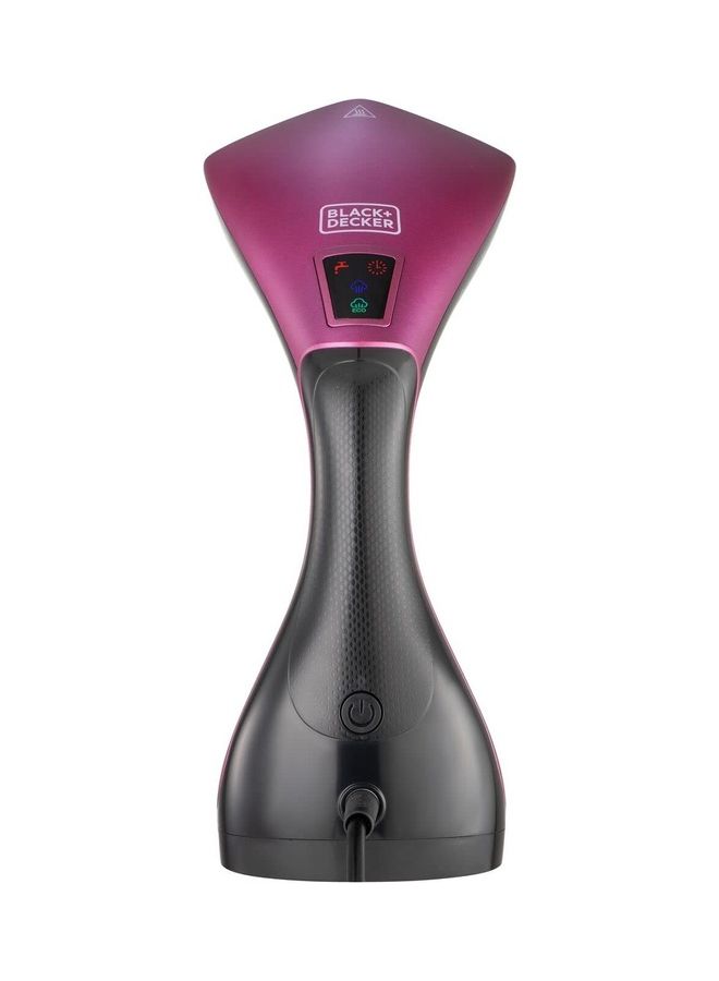 BLACK+DECKER Portable Digital Handheld Garment Steamer, 180° Swivel Hinge, 5-Height Adjustment, Variable Temperature Control, Removable Drip Tray, Cool-Touch Handle, 240 ml 1600 W HSTD1600-B5 black purple - Image 2