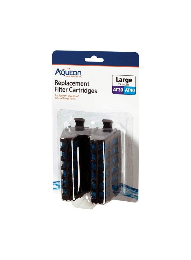 Aqueon 6 Count Replacement Internal Filter Cartridges, Large, for QuietFlow Internal Filter AT30 and AT40 - Image 1