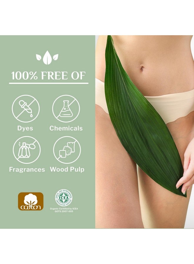 Organyc 100% Certified Organic Cotton Tanga Thong Panty Liners, Ultra Thin Liners for Women, Light Flow, 24 Count - Image 3