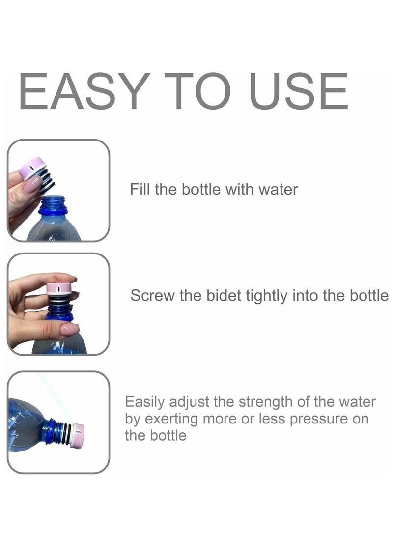 GUDOO 3 Pack Comfort Lightest Portable Bidet for Travel and Camping Travel Shattaf Compatible with Any Bottle Portable Bidet Sprayer For Toilet Pocket Bidet On The Go - Image 5
