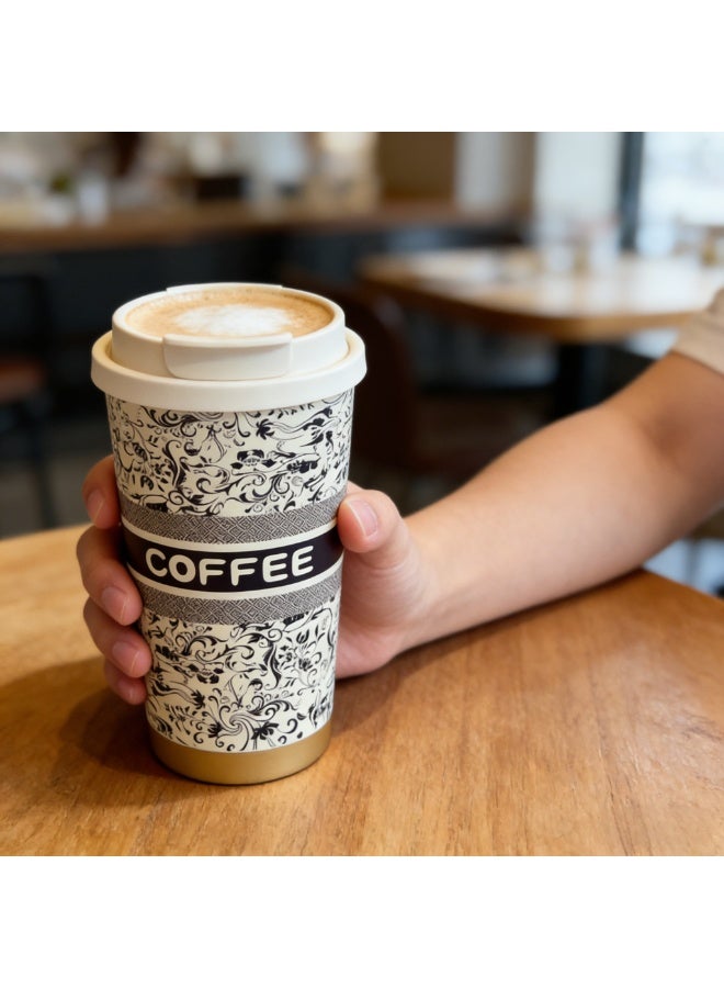 Warwick Travel Coffee Insulated Mug with Sealing Cap, 17oz / 500ml 316 Stainless Steel Double Wall Vacuum Bottle, Leak-Resistant Lid, Tea Strainer, Fits Car Cup Holder, Gifts for Women, Friends, Birthday, New Year - Image 3