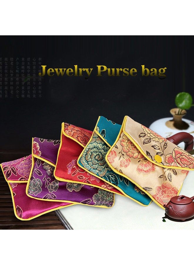MorTime Jewellery Jewelry Silk Purse Pouch Gift Bags, Multiple Colors, Pack of 12 (Small) - Image 5