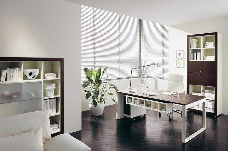 Gardinia Aluminium Venetian Blind, Privacy Screen, Sun Protection, Glare Protection, Wall and Ceiling Mounting, Aluminium Venetian Blind, White, 100 x 240 cm (W x H) - Image 4