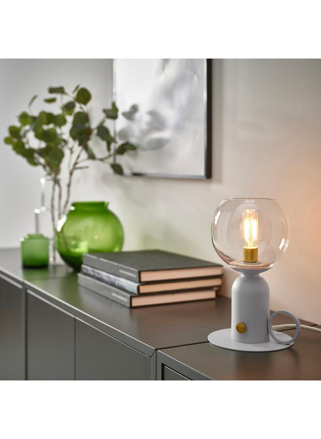 Zaboon Table Lamp, Dimmable Light Grey, 24 Cm - Image 3