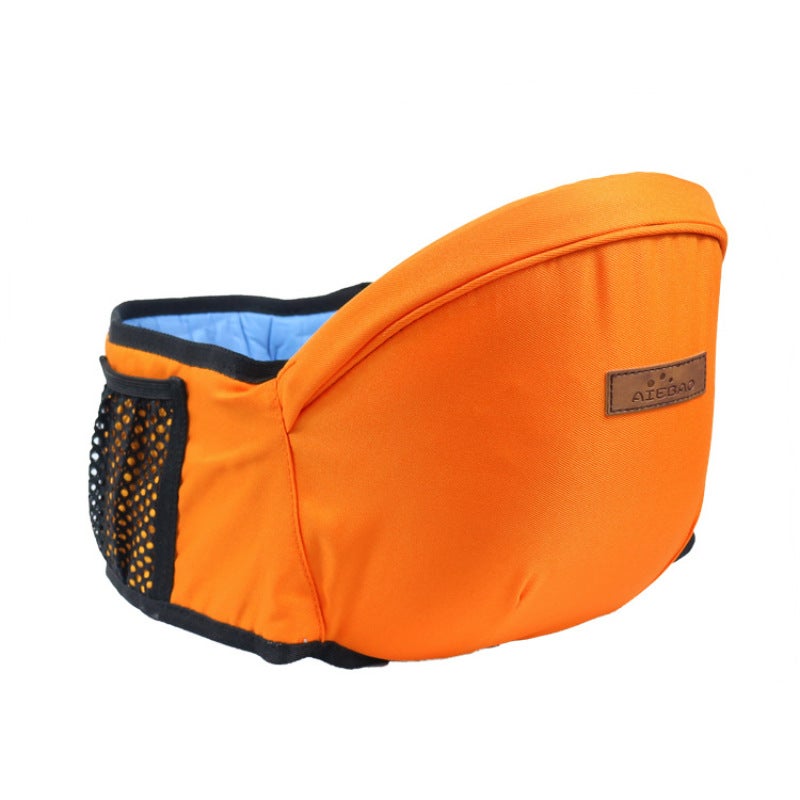 Baby Waist Seat 15kg Max Load CPC Certified Label - Multifunctional Front & Side Carrying Positions Orange Waist Seat for 3-18 Months Infants & Parents - Image 1