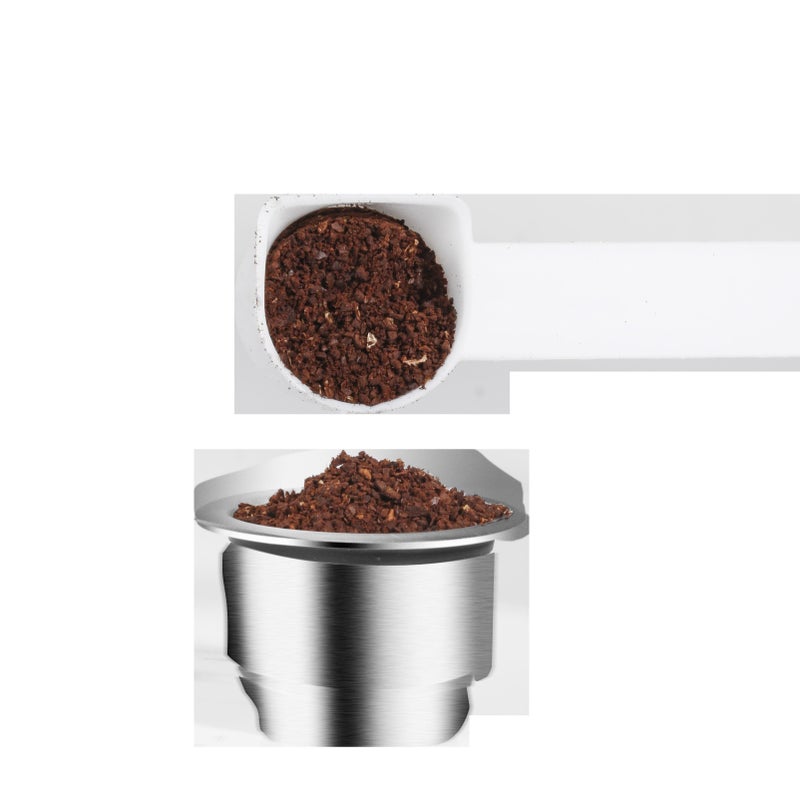 3 Reusable Nespray Stainless Steel Coffee Capsules with Tamper For Nescafe Diy - Image 1