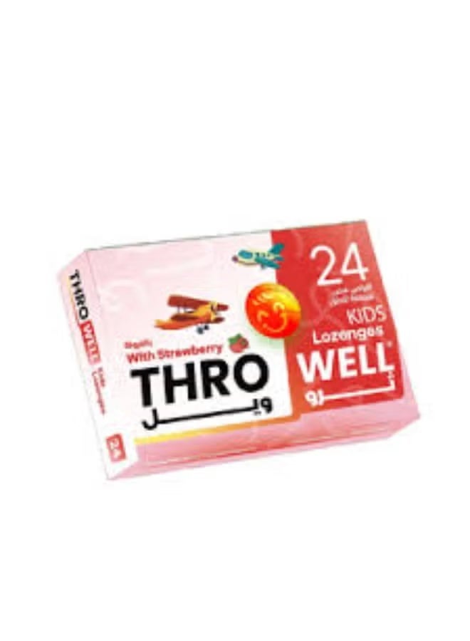 ThruWell children's lozenges with strawberry flavor.