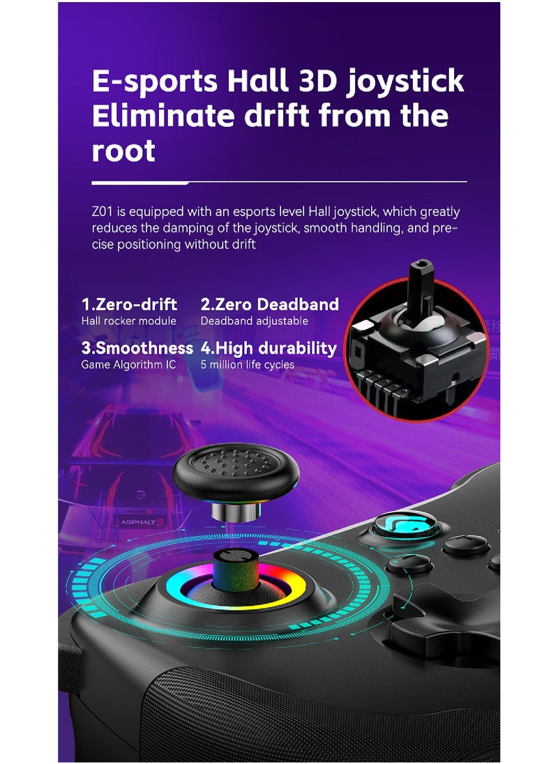 Mi VAZA - Wireless Game Controller for PS4,PS3,Phone,Pad,iOS, Android,Tablet, PC,N-Switch,Steam Deck,Bluetooth Wireless Gamepad Joystick, Back Button - Image 1