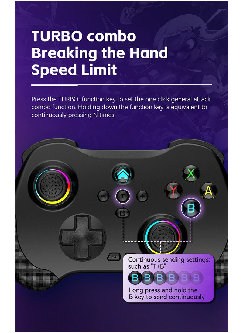 Mi VAZA - Wireless Game Controller for PS4,PS3,Phone,Pad,iOS, Android,Tablet, PC,N-Switch,Steam Deck,Bluetooth Wireless Gamepad Joystick, Back Button - Image 1