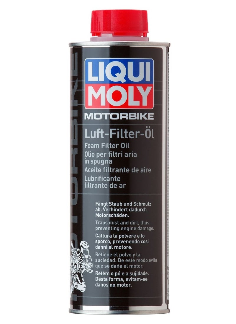 LIQUI MOLY Liqui Moly Motorbike Foam Filter Oil - 500ml  - Image 1