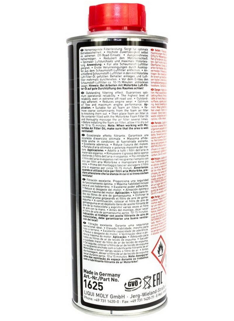 LIQUI MOLY Liqui Moly Motorbike Foam Filter Oil - 500ml  - Image 3