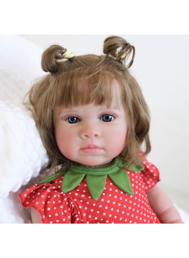 ان بي كي دمية رومبير على شكل دب رمادي بطول ١٩ بوصة، دمية جذابة، دمية طفل حديث الولادة واقعية، دمية طفل حديث الولادة مصنوعة يدويًا من السيليكون الناعم والفينيل، مجموعة لعب للأطفال حديثي الولادة. - Image 3