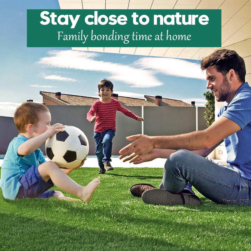 WarmShe Synthetic Artificial Grass Turf 0.4" Customized Sizes, Drainage Holes Pet Faux Grass Astroturf Rug Carpet 4FTX6FT Indoor Outdoor Rug Area Garden Decor - Image 5