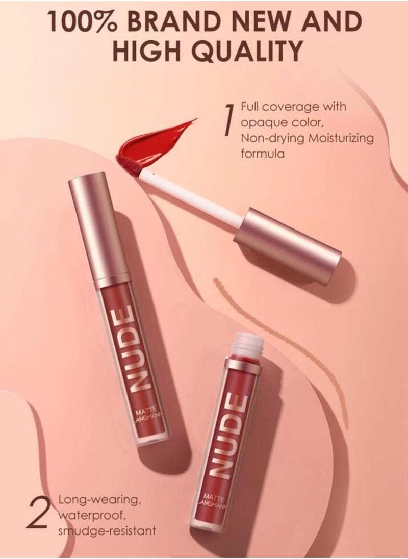 LANGMANNI Liquid Lip Stick &Lip Liner 2PCS Color 04  - Image 2