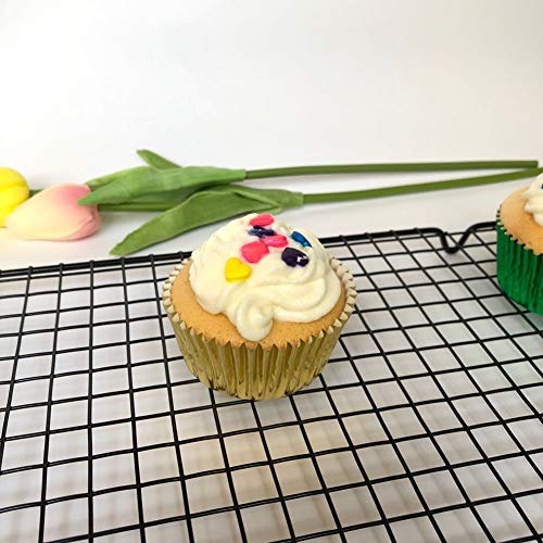 Huaswan Shiny Gold Foil Cupcake Liners Standard Paper Baking Cups for Wedding, Party and More, 120-Count - Image 5