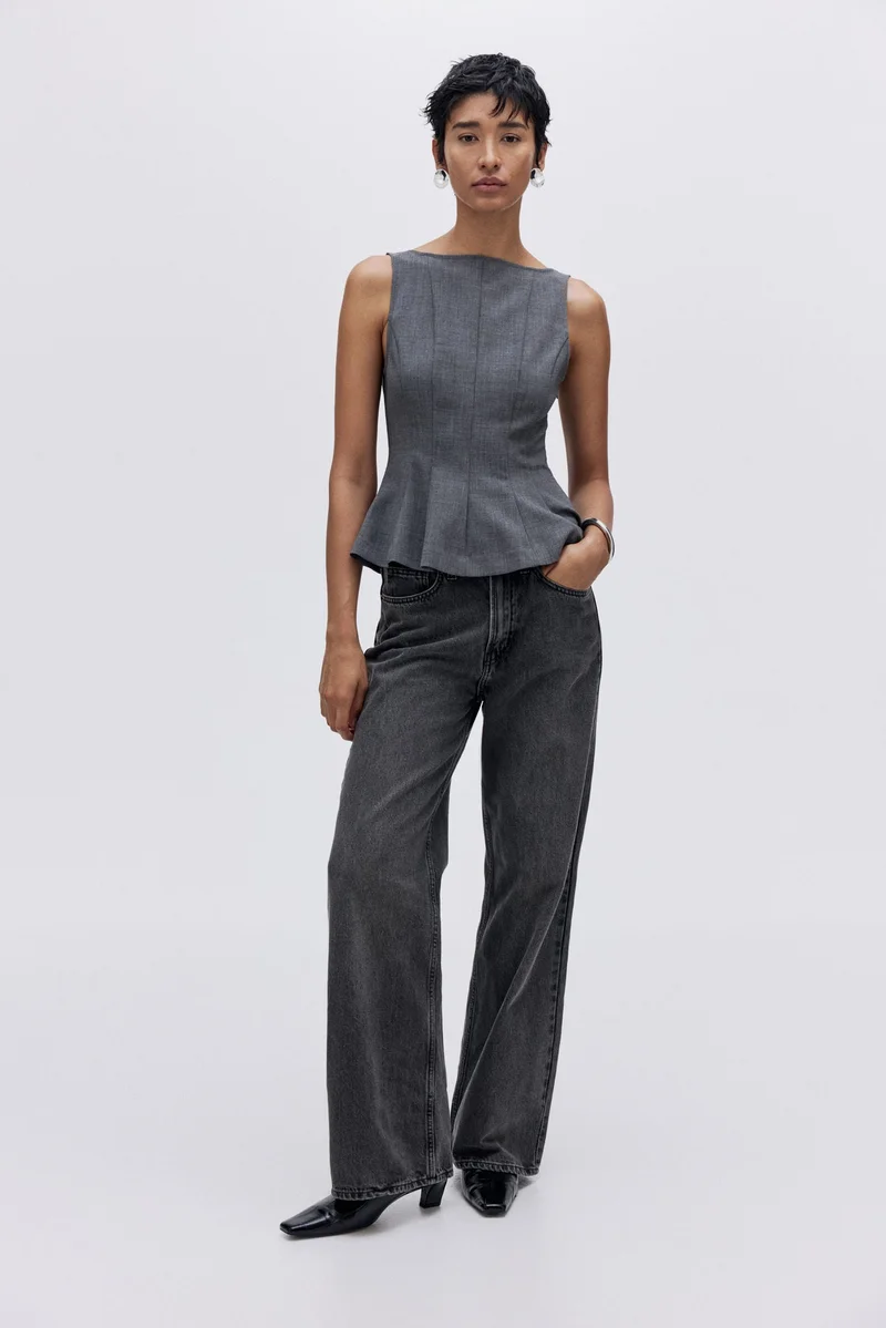 H&M Wide Ultra High Jeans