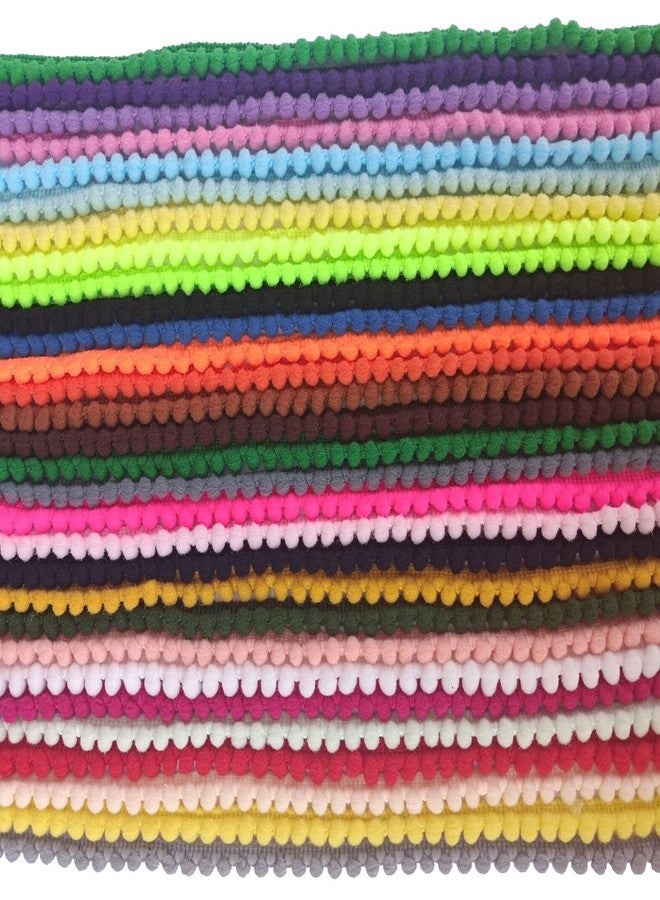 MONIDOOR Mini Pom Pom Trim 29 Yards 29 Colors 5mm Ball Fringe Trim for Sewing Accessory Decoration DIY Crafts (Mixed Color 1 1743) - Image 4